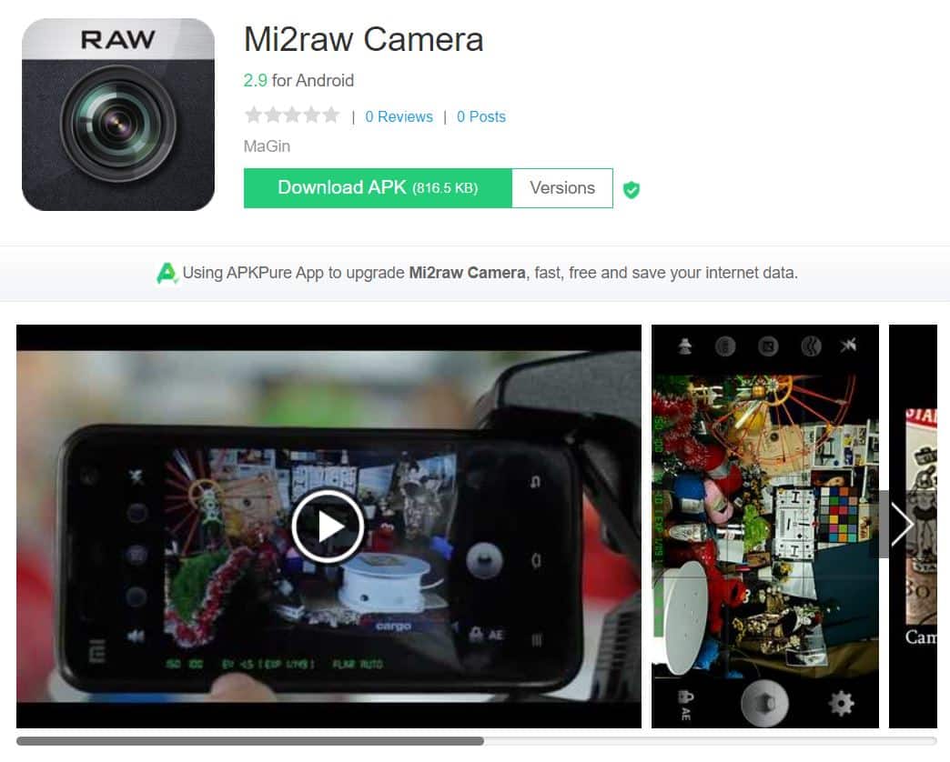 Mi2raw-Camera